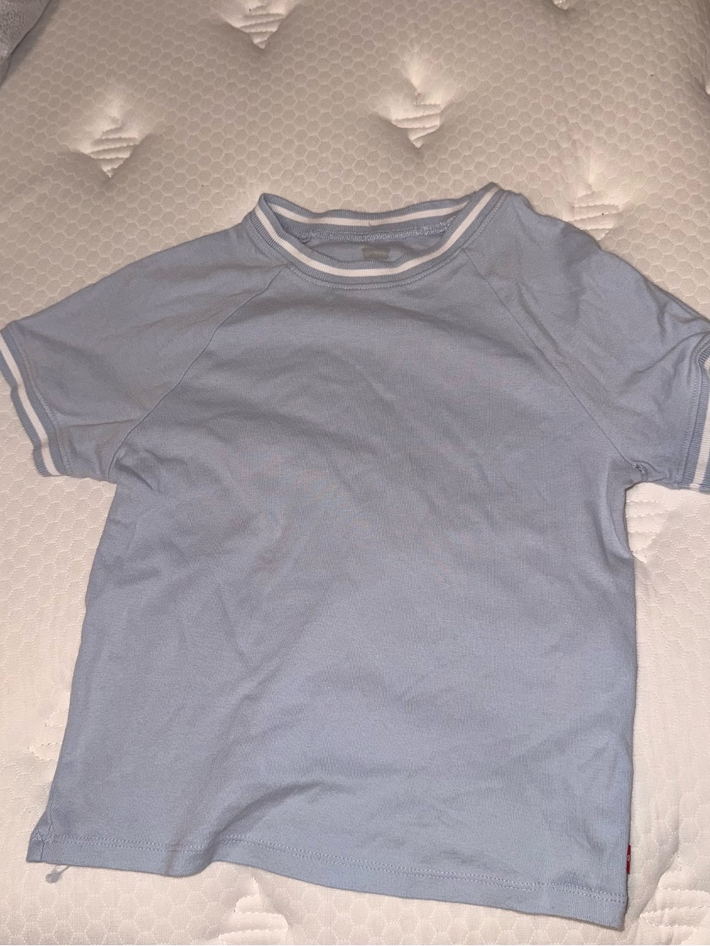 5. Levi's Light Blue Short Sleeve Tee with White Trim